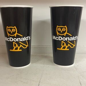 McDonald's x OVO cups x 2